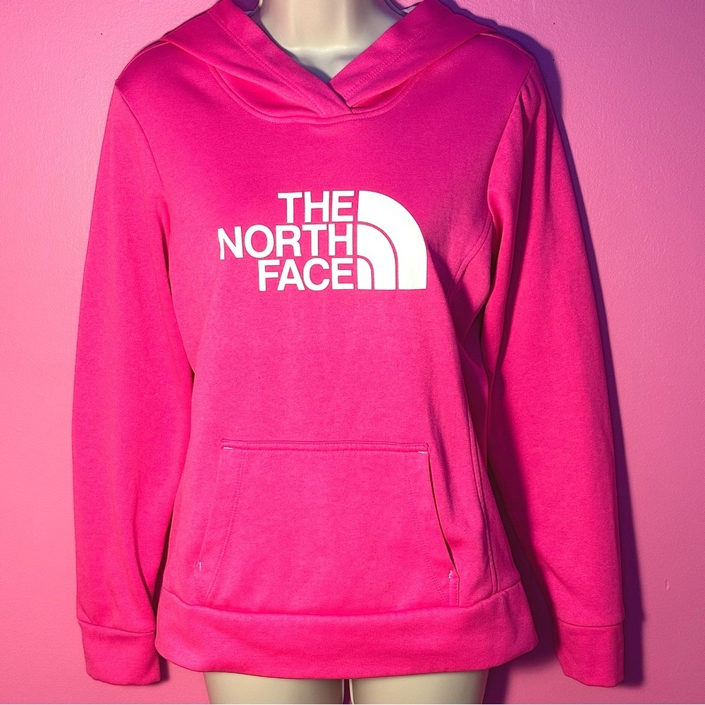 THE NORTH FACE Hoodie - Logo Pullover - Hot Pink - Size Small